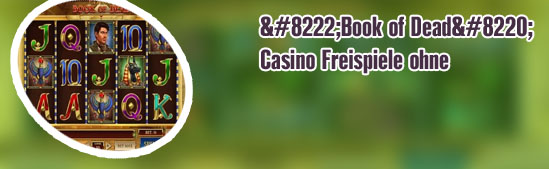 Book of dead casino gratis